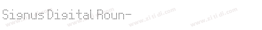 Signus Digital Roun字体转换